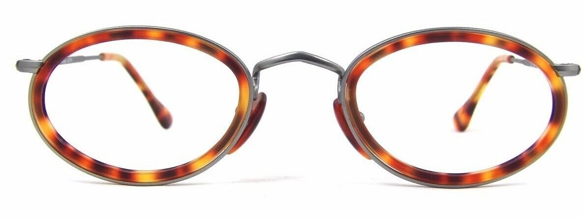 Small Oval Metal Frames with Acetate Inserts in Blond Olive Tortoise Black and Dark Tortoise Euro Frames